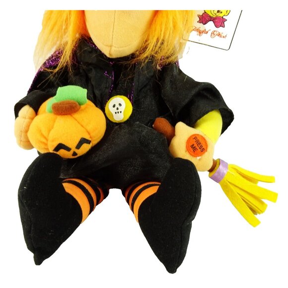 Vintage Halloween Witch Animated Monster Mash Chrisha Playful Plush - Picture 4 of 7